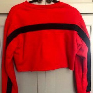 WES LEY Cropped Long Sleeve Sweater